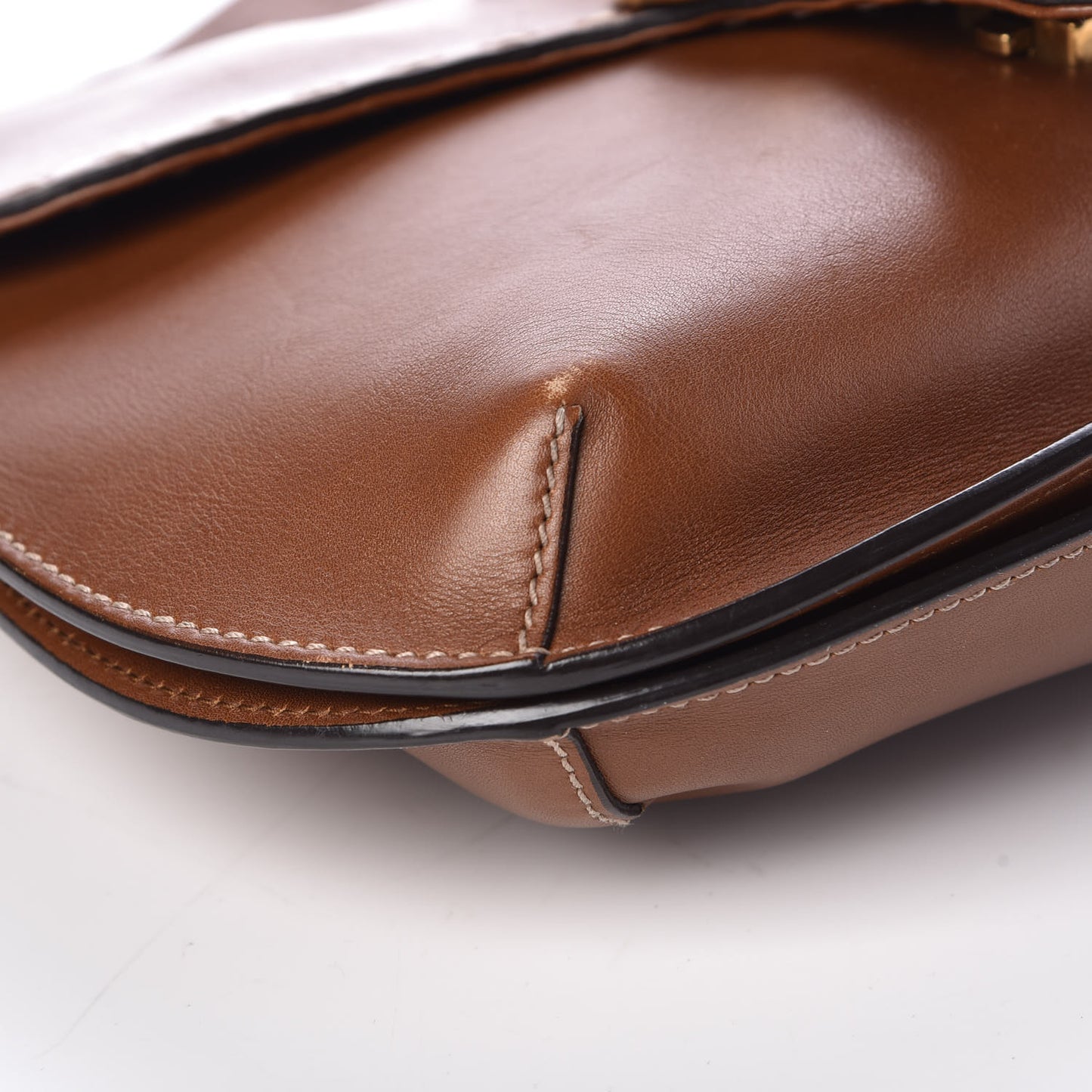 Calfskin Feline GG Marmont Flap Shoulder Bag Cuir