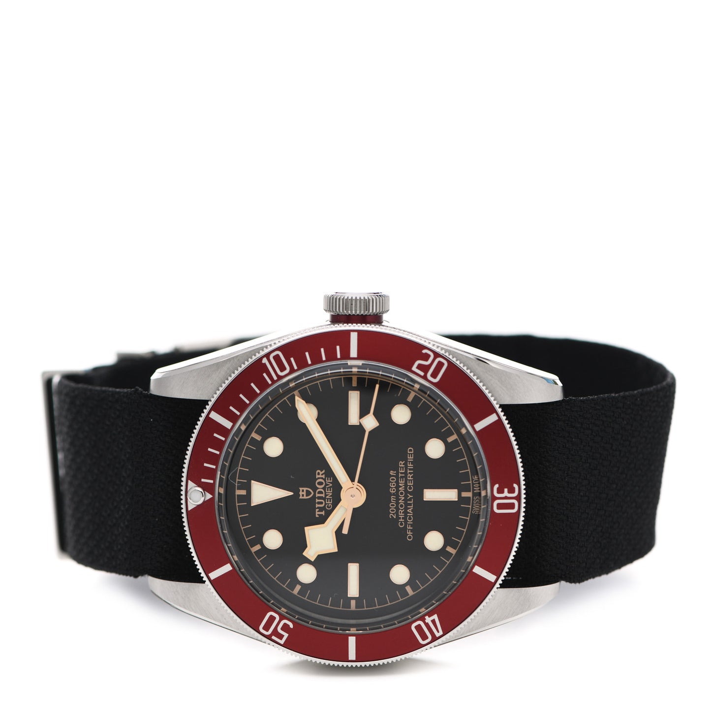 Stainless Steel Nylon 41mm Black Bay Automatic Watch Black 79230R