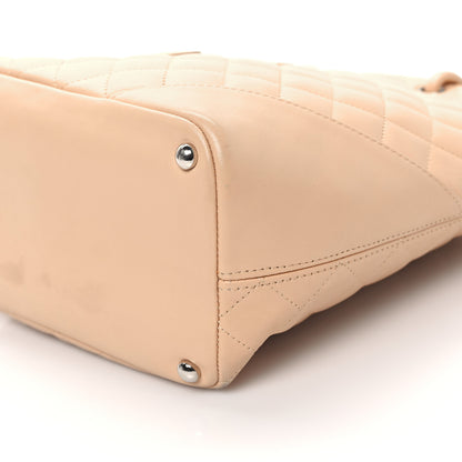 Chanel Calfskin Quilted Medium Cambon Tote Beige 10 of 13