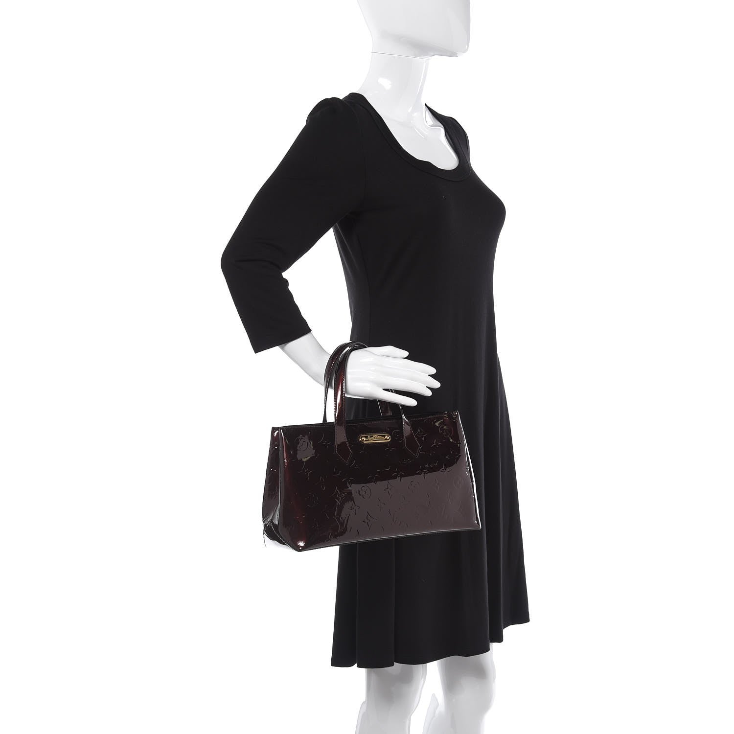 Louis Vuitton Vernis Wilshire PM Amarante 2 of 6