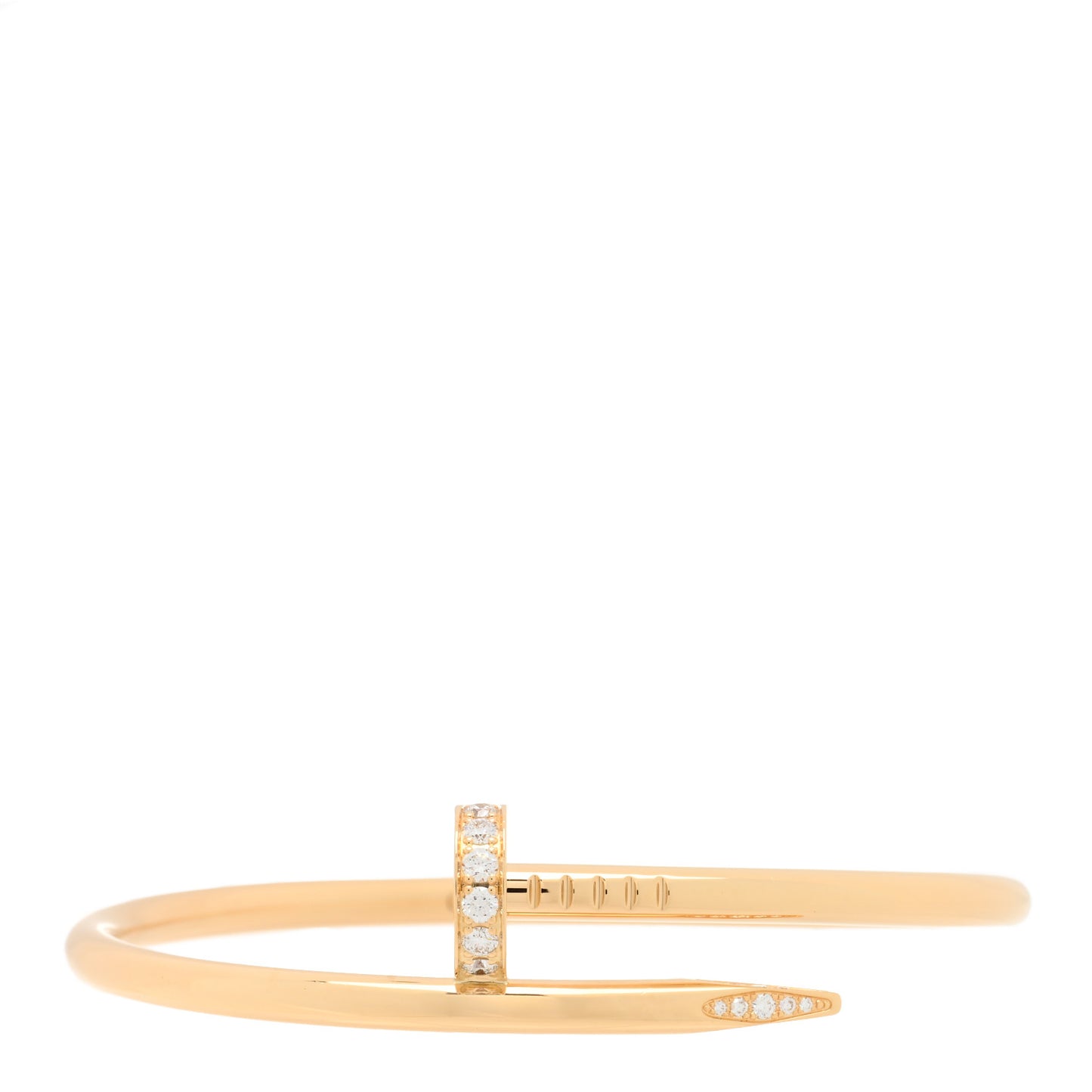 18K Yellow Gold Diamond Juste Un Clou Bracelet 16