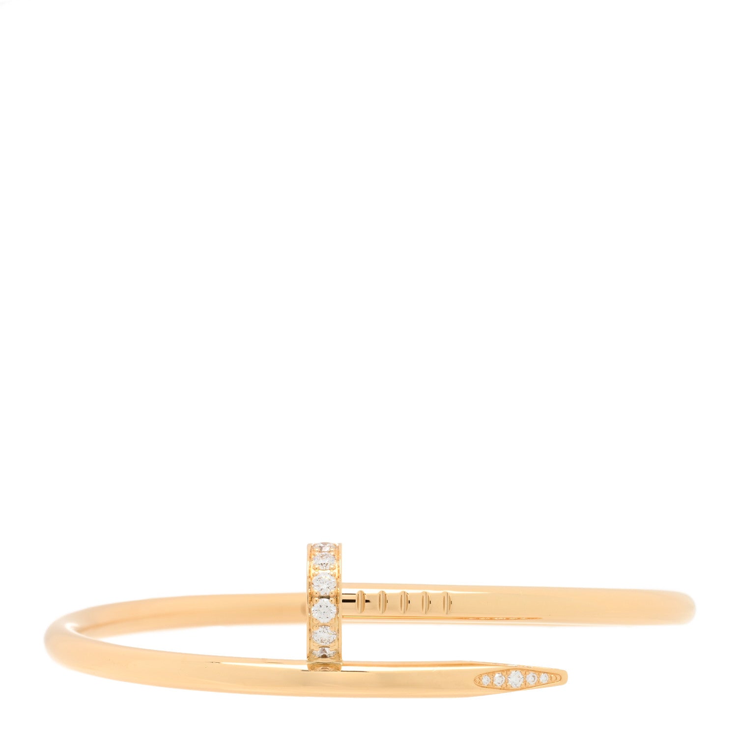 Cartier 18K Yellow Gold Diamond Juste Un Clou Bracelet 16 1 of 4