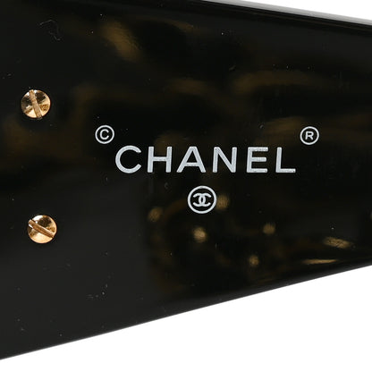 Chanel Acetate Metal Calfskin Chain Sunglasses 0027 Black 5 of 7