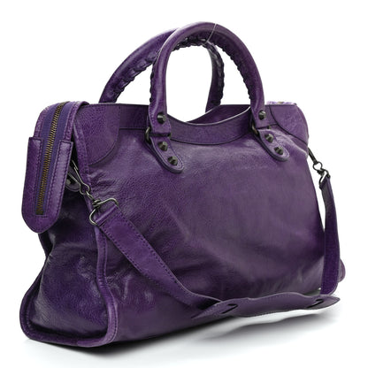 Balenciaga Agneau Classic Hardware City Dark Violet 3 of 14