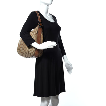 Gucci Monogram Medium Bamboo Bar Hobo Brown 2 of 8