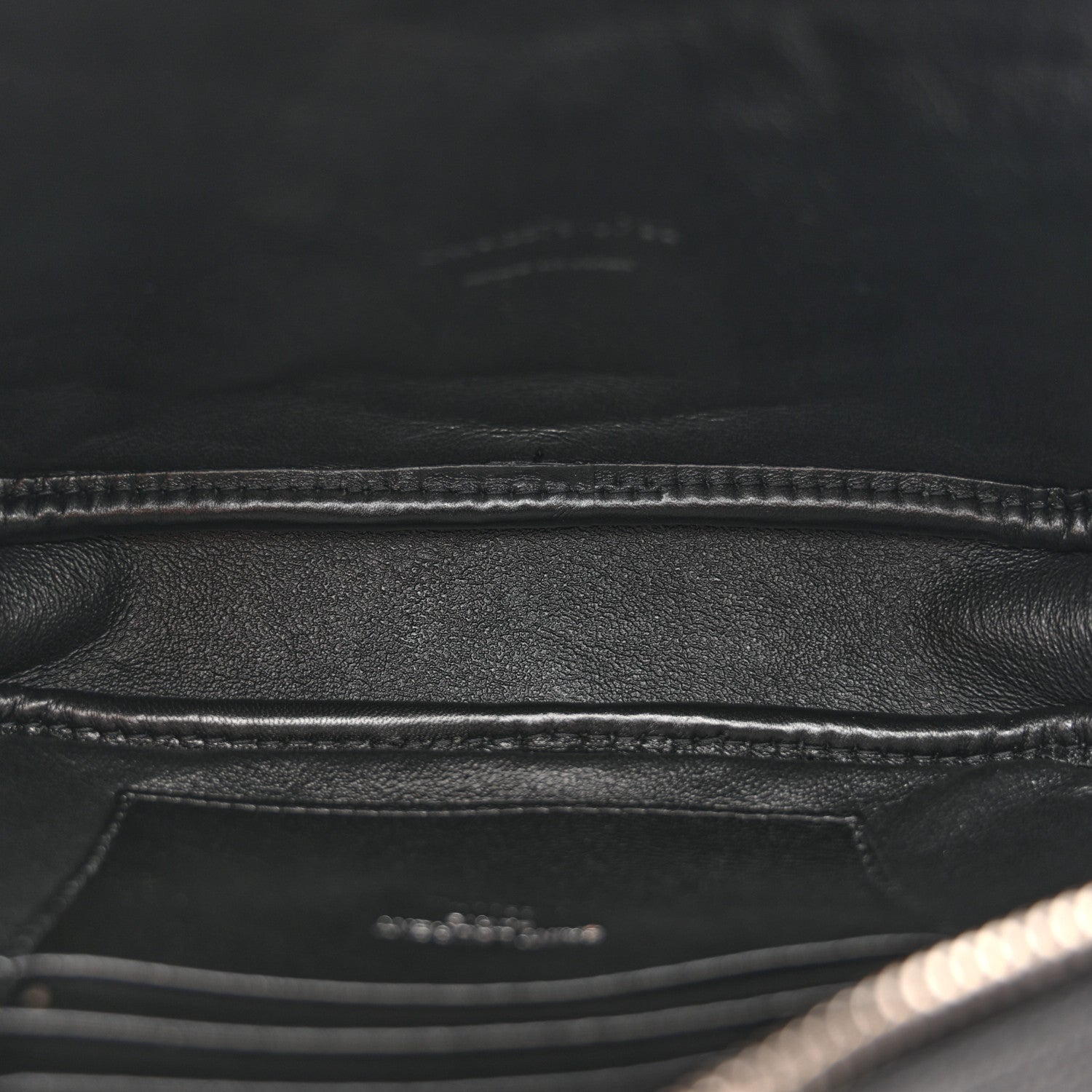 Saint Laurent Grain De Poudre Matelasse Monogram Mini Lou Camera Bag Black 5 of 12
