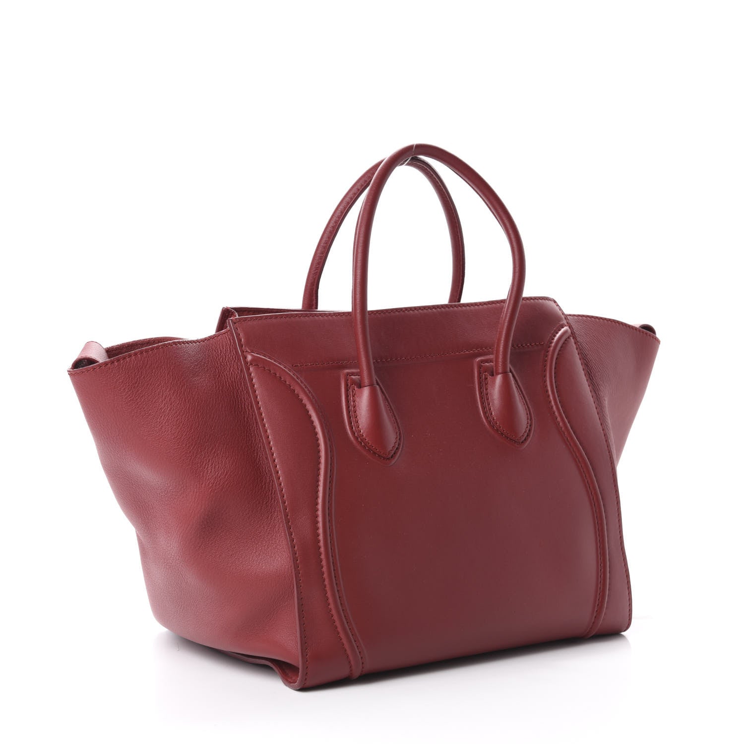 Celine Supple Calfskin Medium Phantom Luggage Red 3 of 9