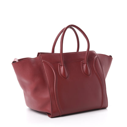 Celine Supple Calfskin Medium Phantom Luggage Red 3 of 9