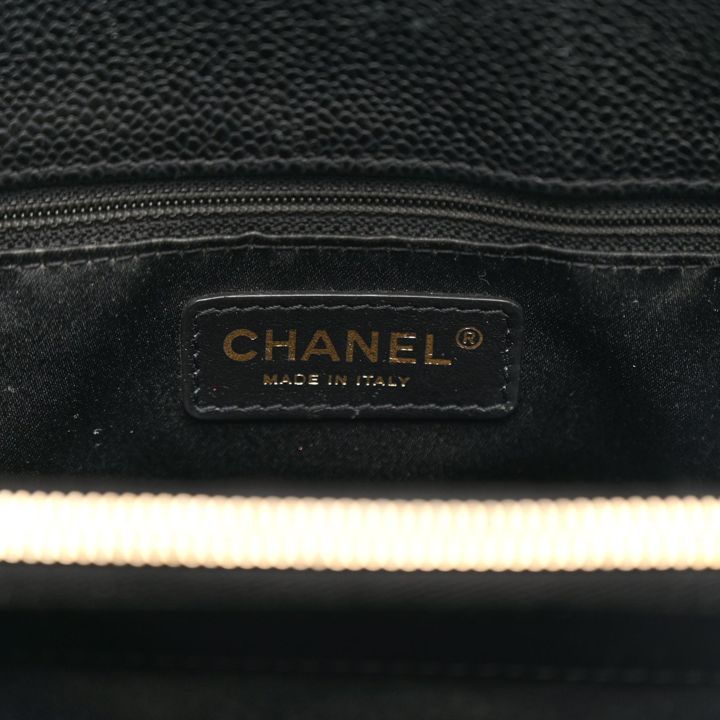 Caviar Quilted Grand Shopping Tote GST Black