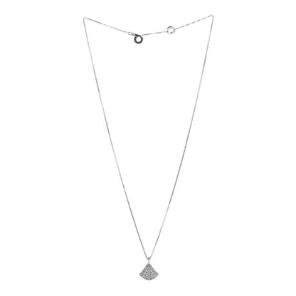 Bulgari 18K White Gold Diamond Divas' Dream Pave Necklace 3 of 7