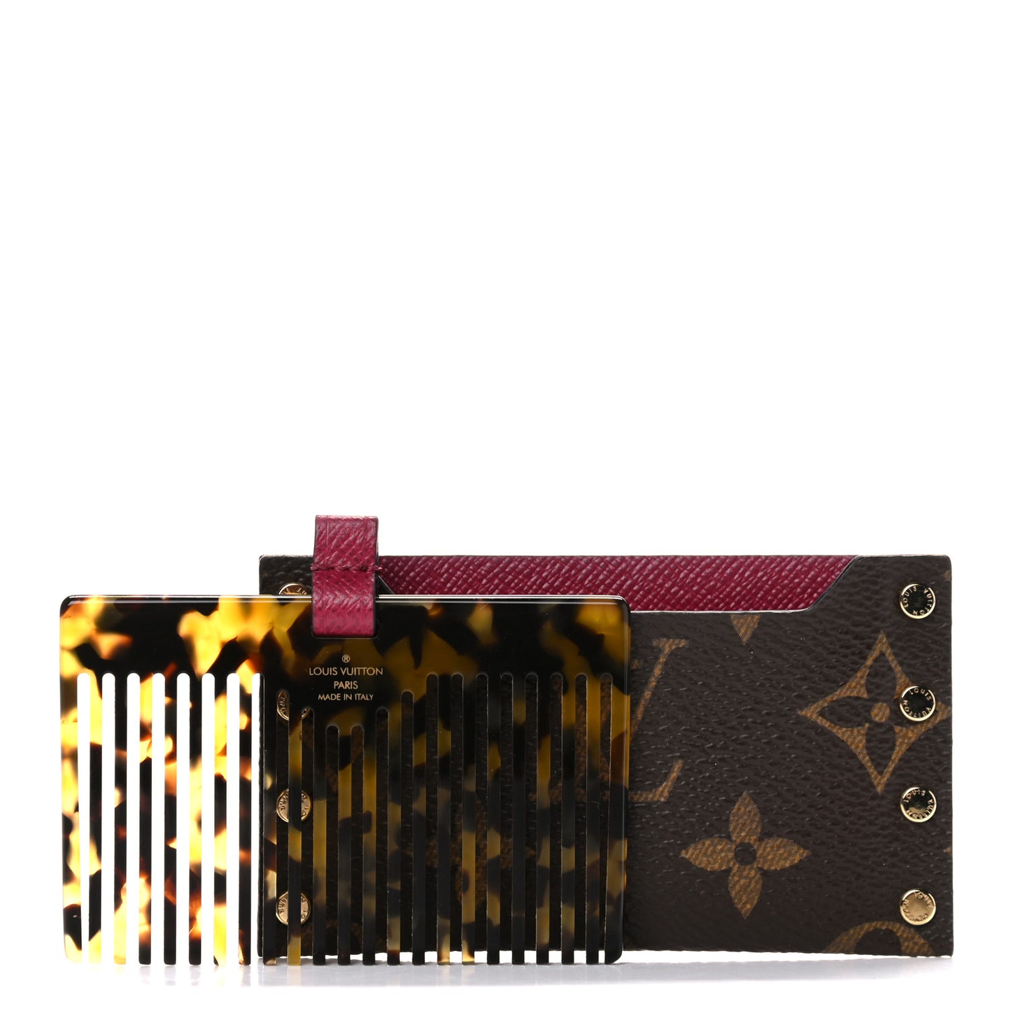 Monogram Comb Case Fuchsia