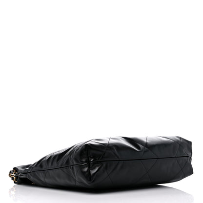 Chanel Shiny Calfskin Quilted Small Chanel 22 Black 4 of 9