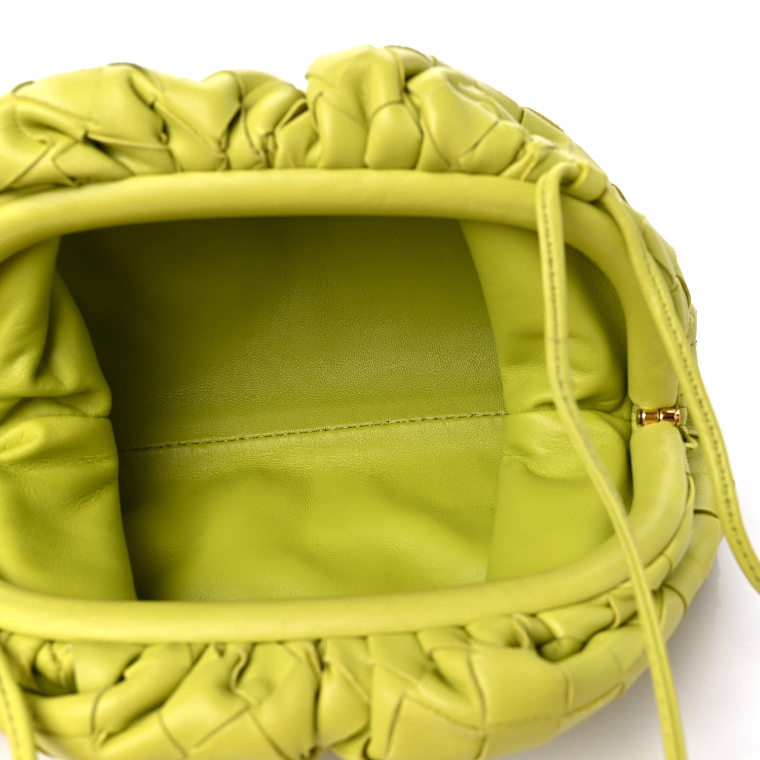 Bottega Veneta Nappa Intrecciato The Mini Pouch Kiwi 5 of 8