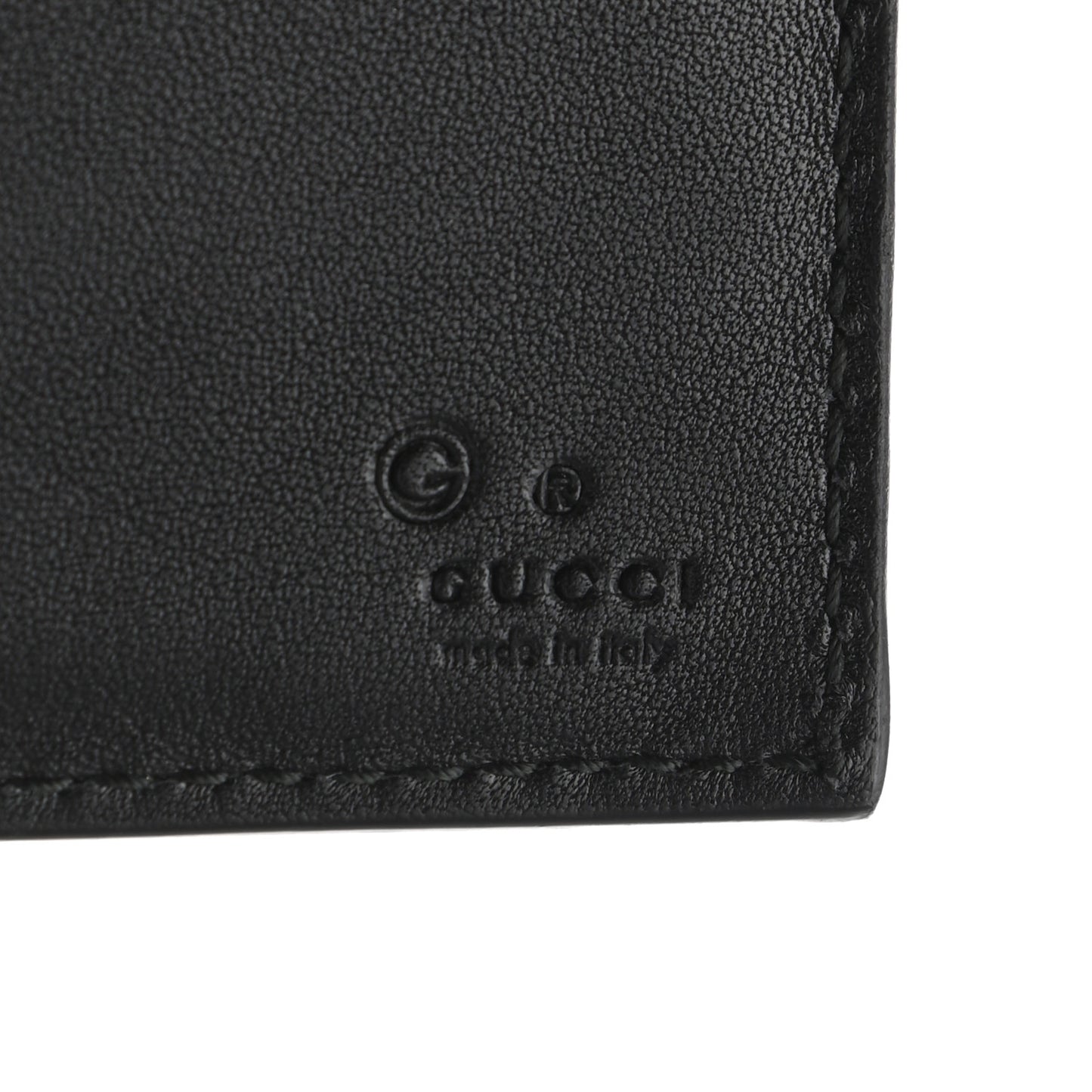 Microguccissima Bi-Fold Wallet Black
