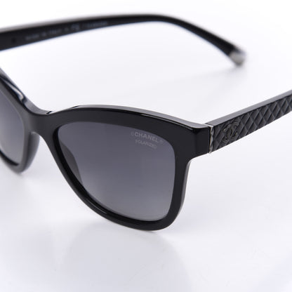Chanel Polarized CC Cat Eye Sunglasses 5330 Black 7 of 9
