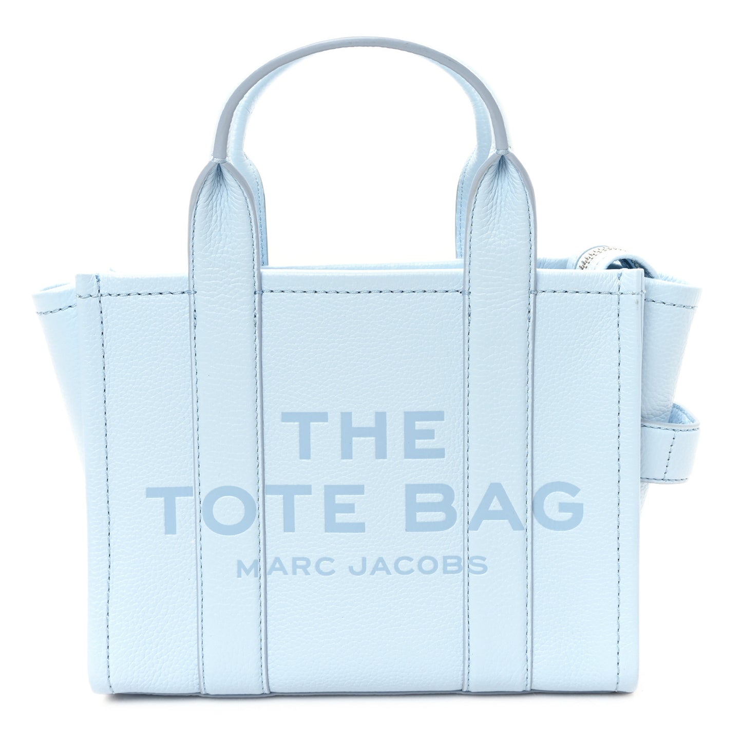 Grained Calfskin Small The Tote Bag Cloud Blue