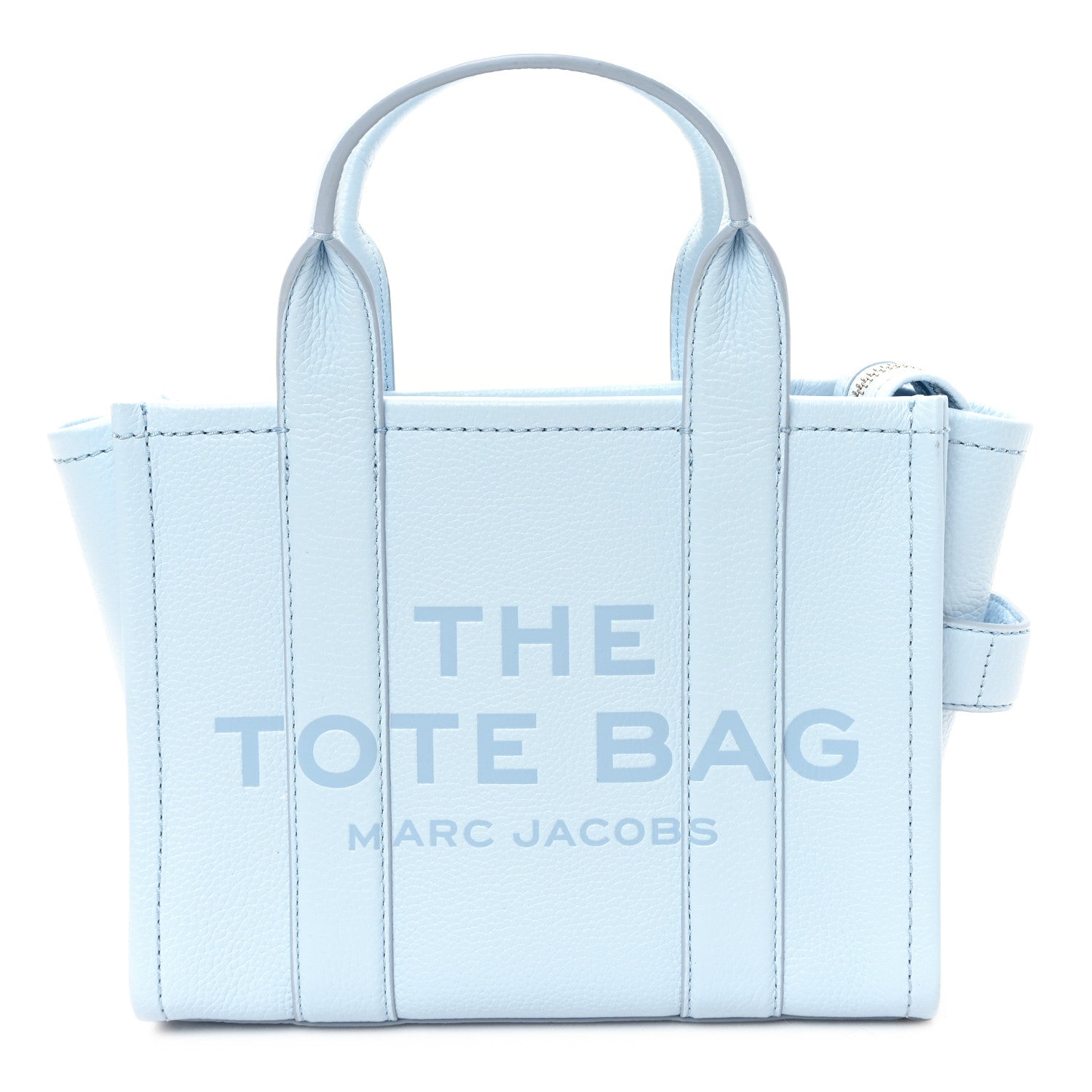 Marc Jacobs Grained Calfskin Small The Tote Bag Cloud Blue 1 of 12