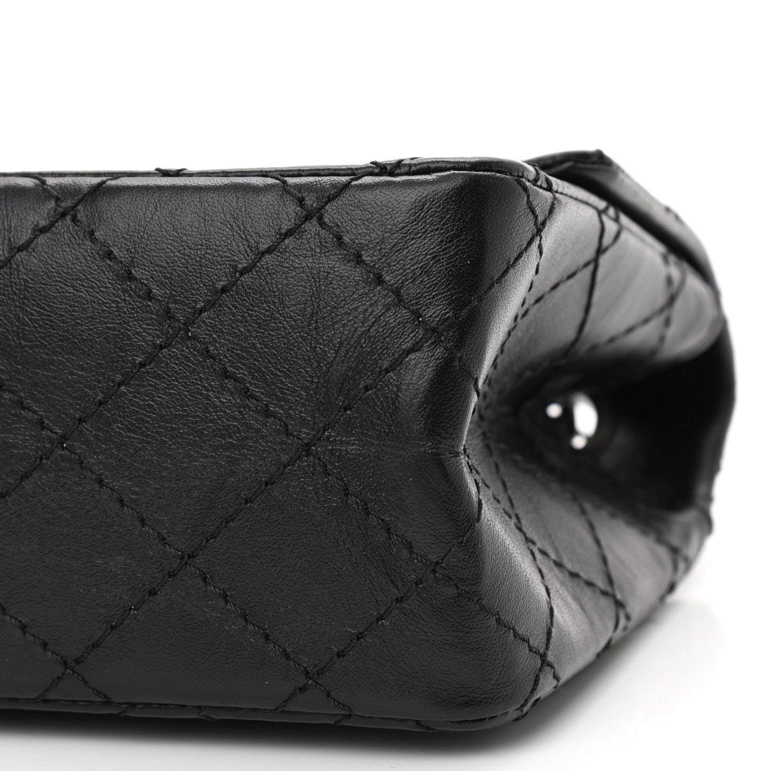 Chanel Aged Calfskin Quilted 2.55 Reissue Mini Flap Black 10 of 11
