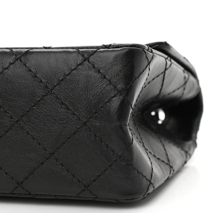 Chanel Aged Calfskin Quilted 2.55 Reissue Mini Flap Black 10 of 11