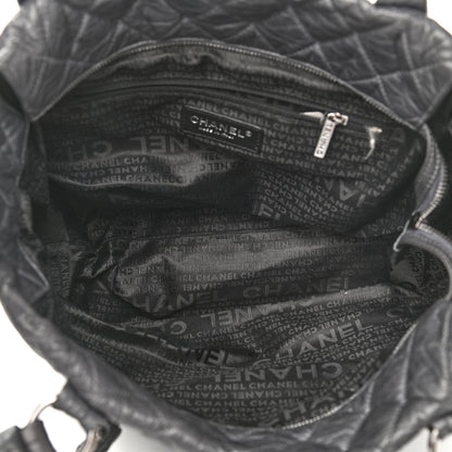 Chanel Distressed Lambskin Vintage Ligne Lady Braid Tote Dark Grey 5 of 11