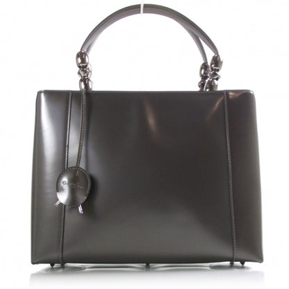 Christian Dior Patent Chrome Beaded Tote 1 of 9