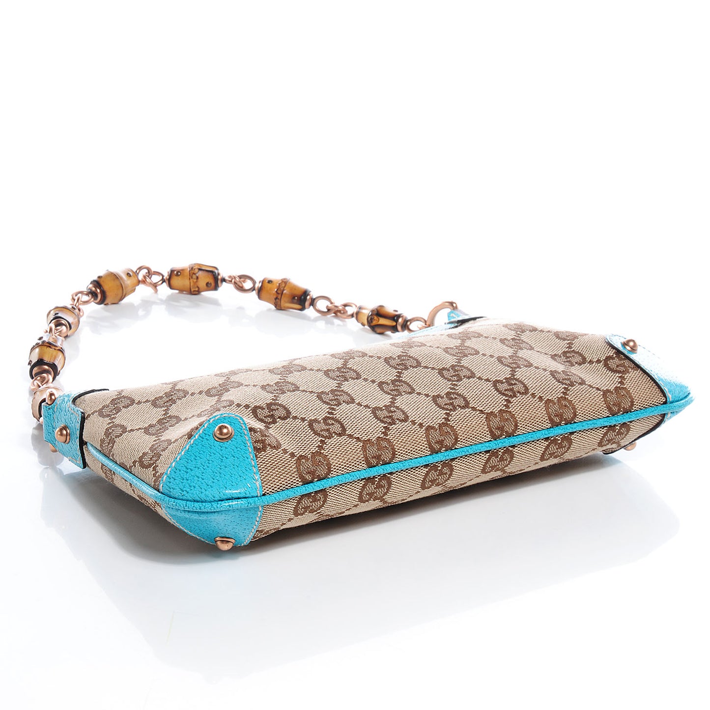 Monogram Bamboo Pochette Turquoise
