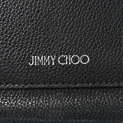 Jimmy Choo Calfskin Crystal Cheri Compact Wallet Black 8 of 17