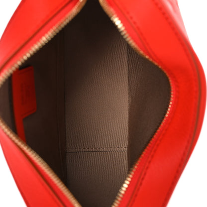 MCM Calfskin Ottomar Monogram Klara Crossbody Bag Hot Coral 5 of 9