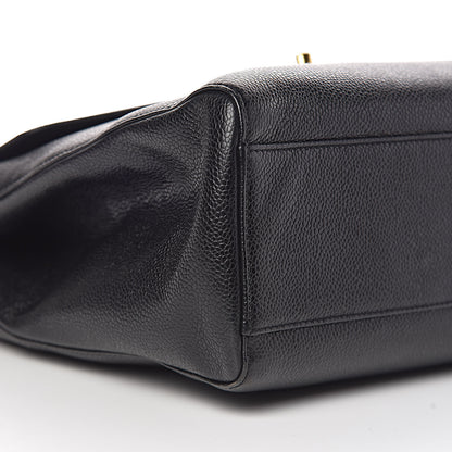 Chanel Caviar Top Handle Flap Black 11 of 12