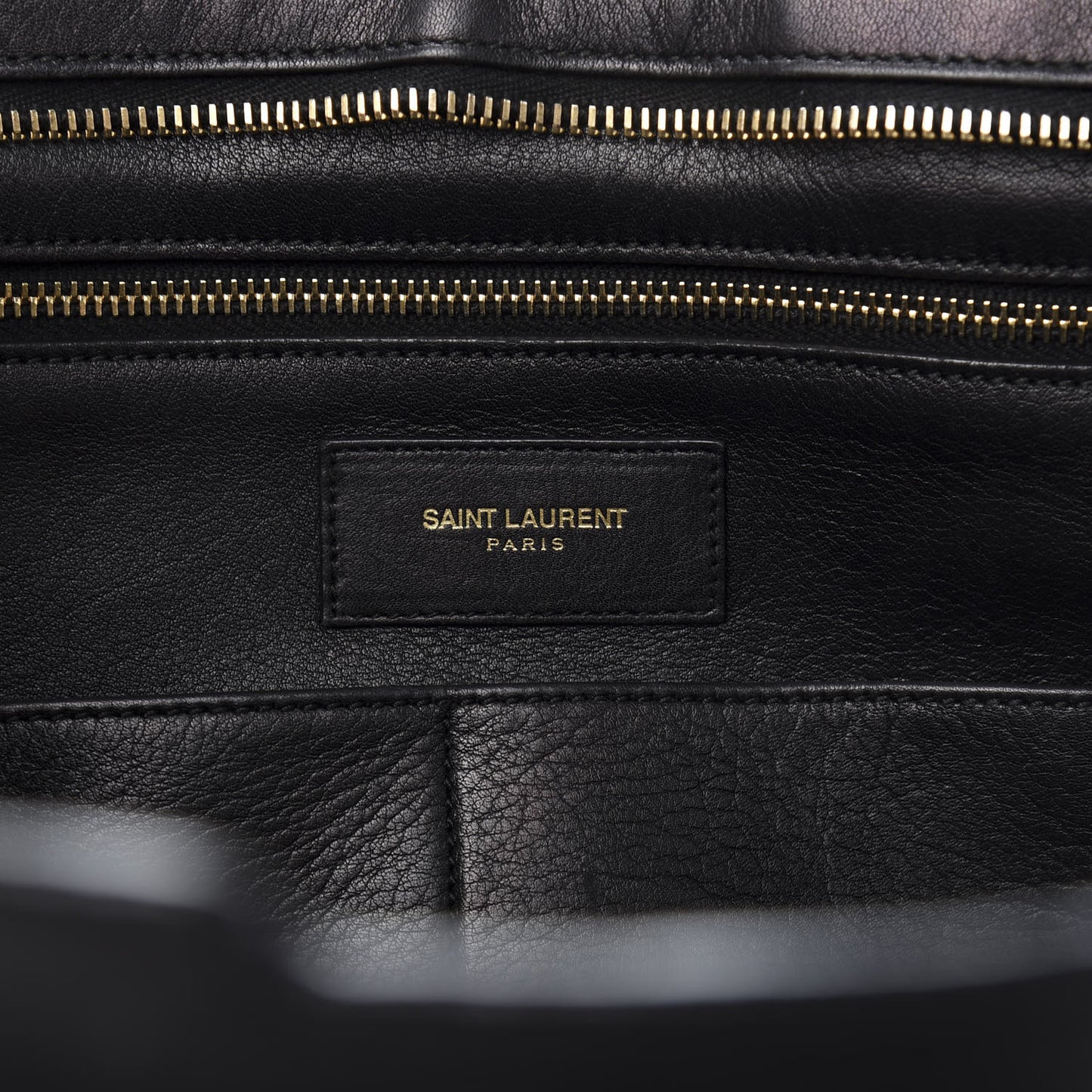 Calfskin Medium Classic Y Cabas Black