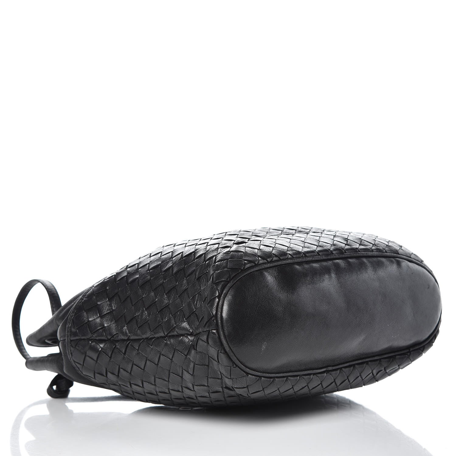 Bottega Veneta Nappa Intrecciato Drawstring Bucket Bag Black 4 of 11