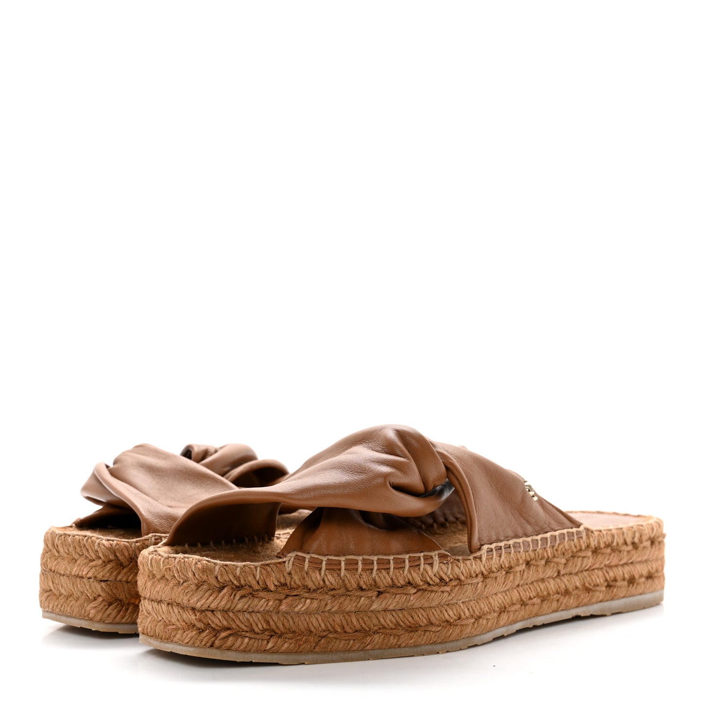 Nappa Daja 45 Espadrille Sandals 40 Cuoio
