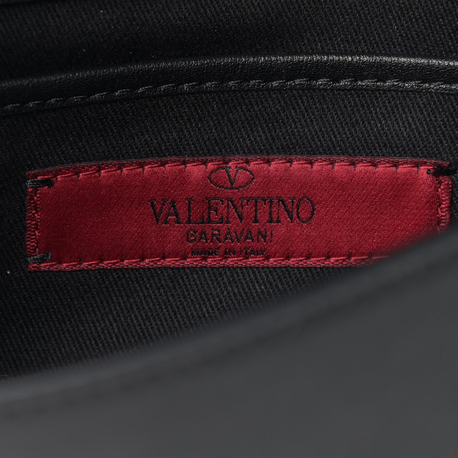 Valentino Garavani Vitello Medium Rockstud Flip Lock Crossbody Bag Black 8 of 8