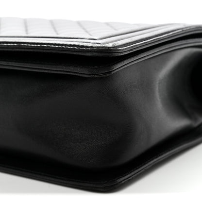Chanel Lambskin Quilted New Medium Boy Flap Black 10 of 12
