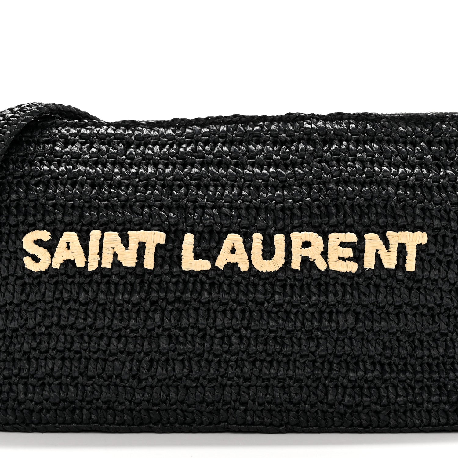 Saint Laurent Raffia Le Crossbody Black 8 of 12
