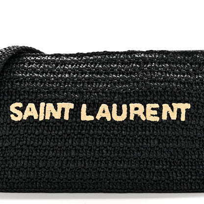 Saint Laurent Raffia Le Crossbody Black 8 of 12