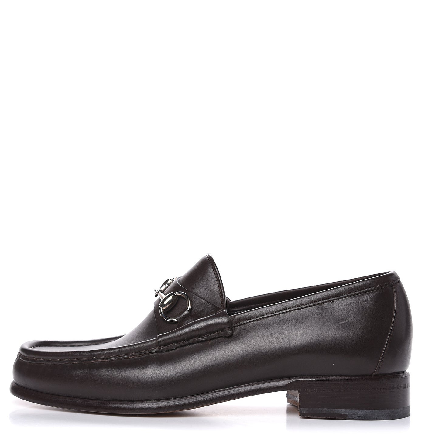 Calfskin Mens 1953 Horsebit Loafers 7 Marrone