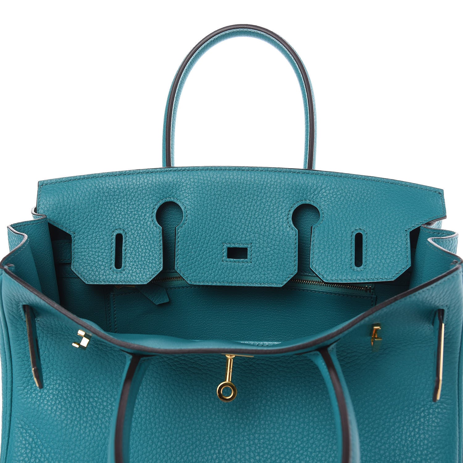 Hermes Taurillon Clemence Birkin 30 Bleu Paon 21 of 31