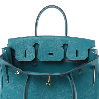Hermes Taurillon Clemence Birkin 30 Bleu Paon 21 of 31