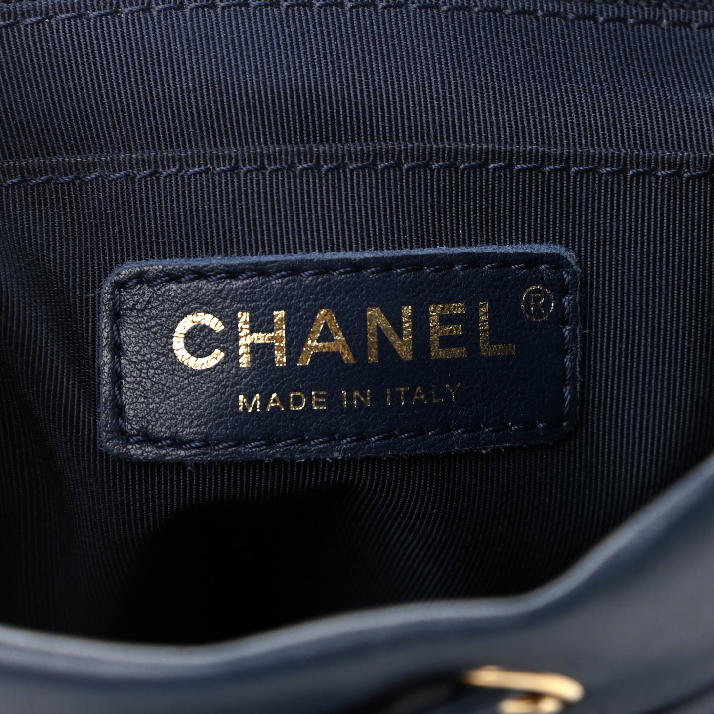 Lambskin Quilted Small Urban Spirit Backpack Navy