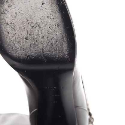 Saint Laurent Calfskin Debbie 100 Ankle Boots 38 Black 12 of 14