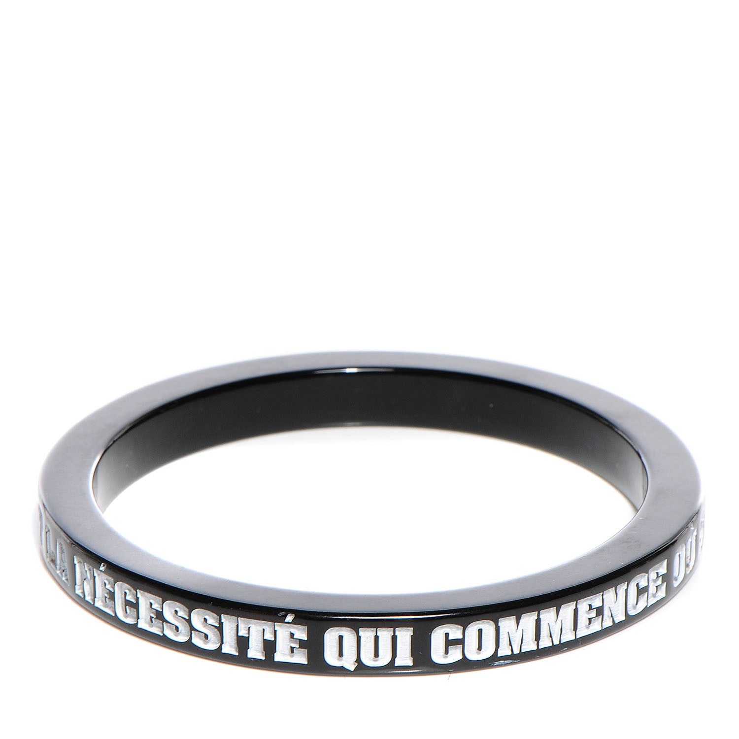 Chanel Resin Coco Bangle Black 5 of 6