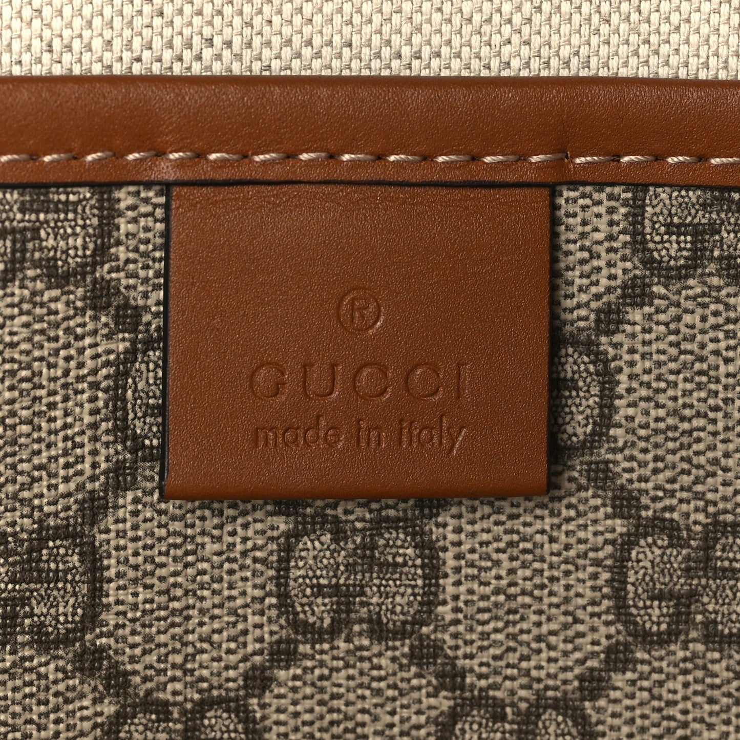 GG Plus Monogram Medium Signature Web Loop Tote Brown