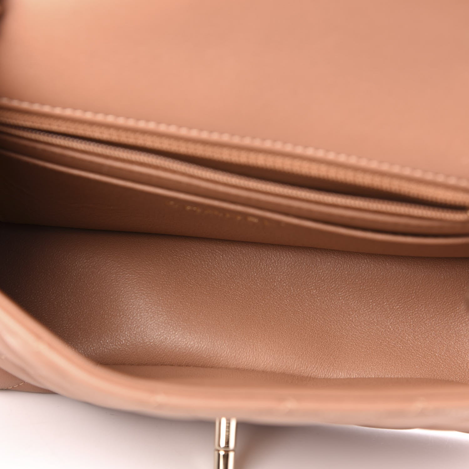 Chanel Lambskin Quilted Mini Rectangular Flap Brown 5 of 10