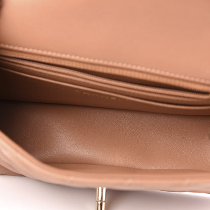 Chanel Lambskin Quilted Mini Rectangular Flap Brown 5 of 10