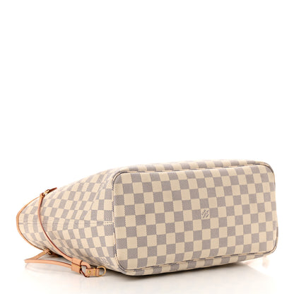 Louis Vuitton Damier Azur Neo Neverfull MM Rose Ballerine 5 of 10
