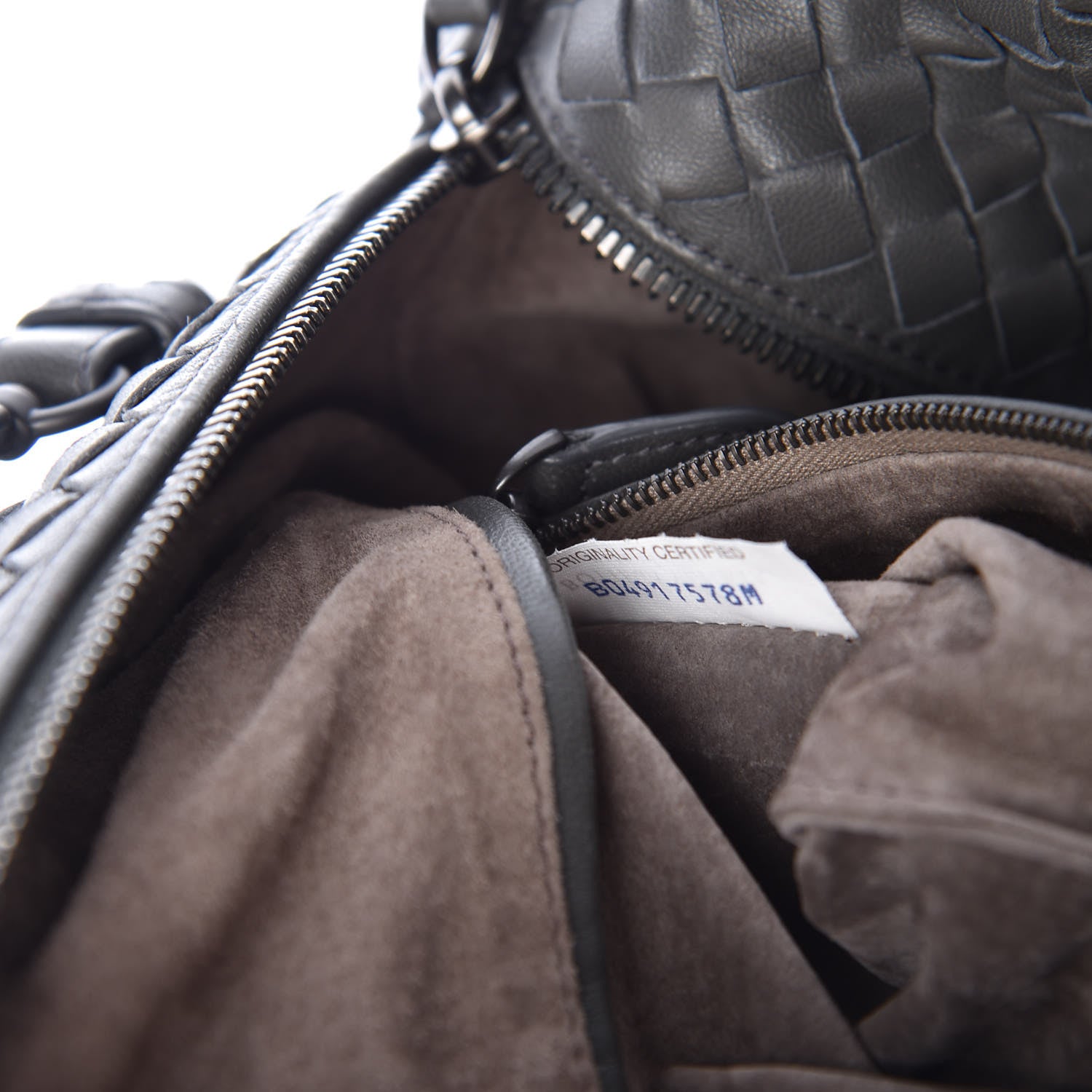 Bottega Veneta Nappa Intrecciato Top Handle Bag Grey 8 of 10