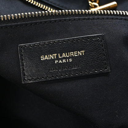 Saint Laurent Raffia Calfskin Medium Nolita Shoulder Bag Natural Black 6 of 9