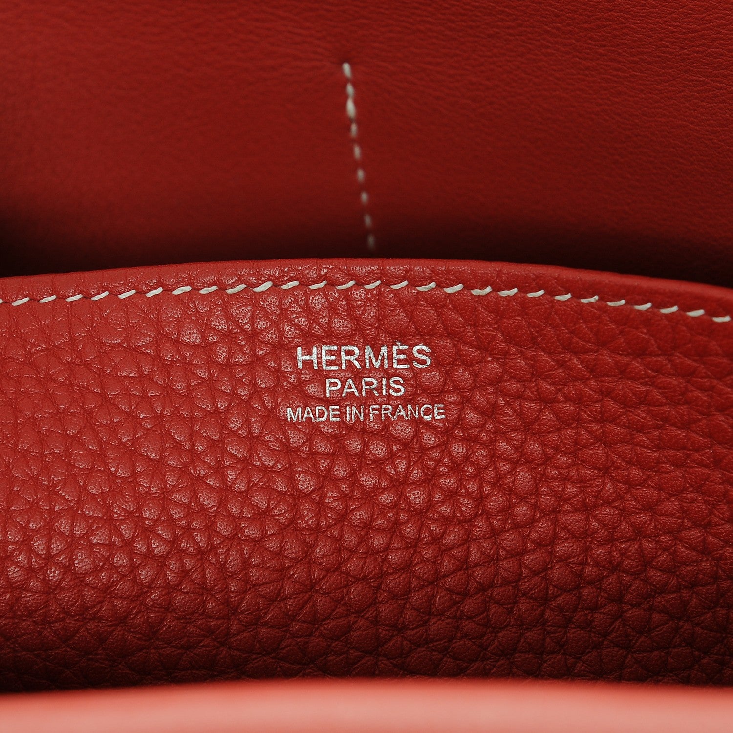 Hermes Taurillon Clemence Halzan 31 Rouge Casaque 6 of 7