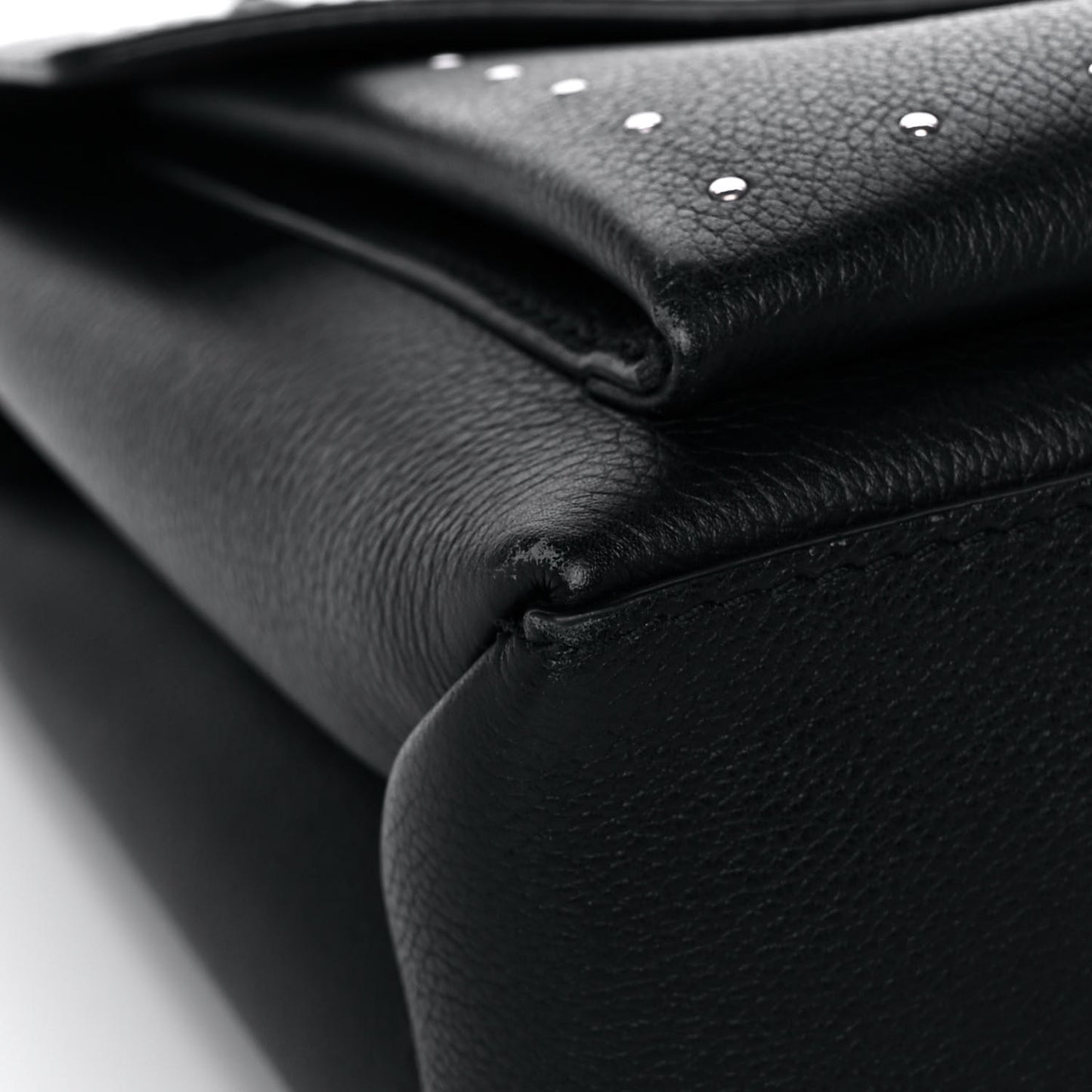 Soft Calfskin My Lockme Studs Black
